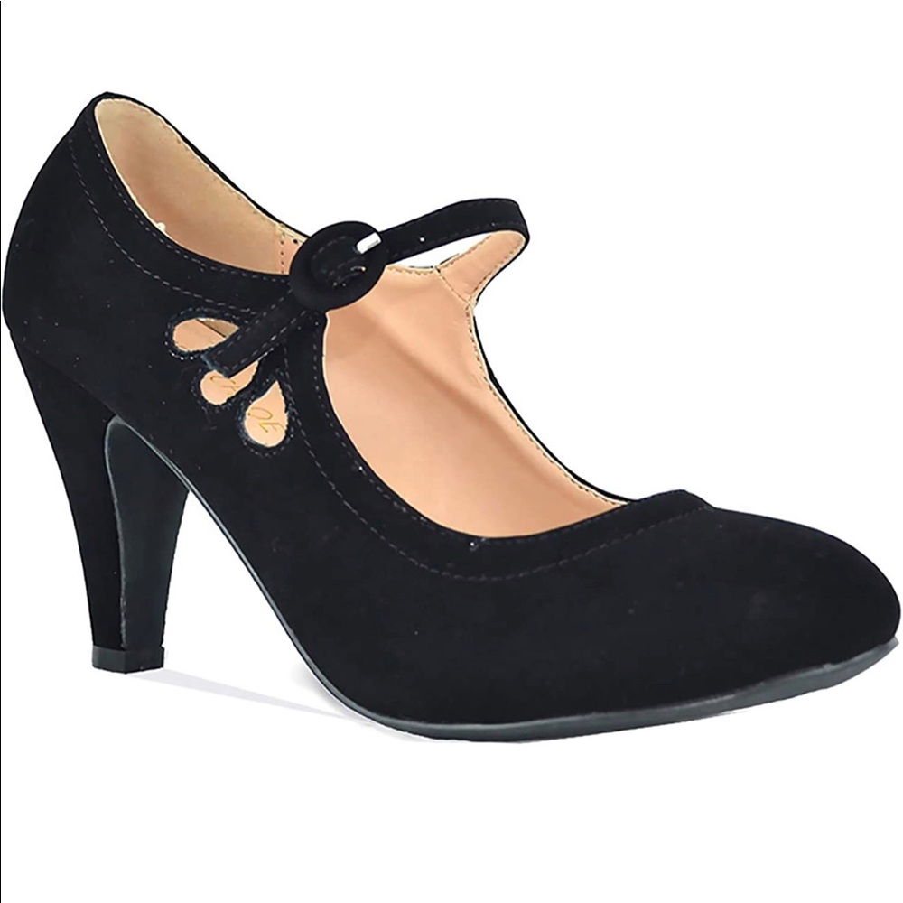Kimmy-21 Women's Round Toe Pierced Heel Mary Jane - Picture 2 of 3
